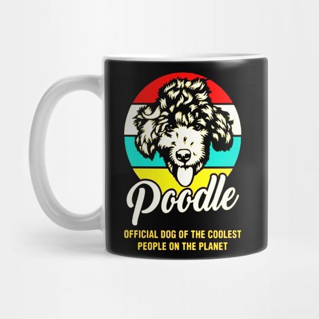 Funny Poodle Dog Vintage Retro by fadetsunset